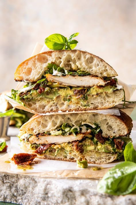 Pennie Sandwiches, Asian Sandwich Ideas, Best Grilled Sandwich Recipes, Sandwich Turkey Recipes, Sandwich Recipes With Avocado, Chicken Bacon Avocado Sandwich, The Best Sandwich Recipes, Gourmet Chicken Sandwich Recipes, Spring Sandwiches