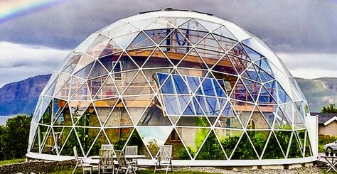 Bio dome home. Bio Dome, Geodesic Dome Tent, Dome Home, Dome Tent, Geodesic Dome, Yurt, Eclectic Home, Glass Dome, Glass Domes