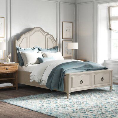 Kelly Clarkson Home Sweet dreams in your master bedroom start with this French country-chic bed. Crafted from solid and engineered wood, this piece arrives with a slat kit included, saving you a trip to the store, while two under-bed storage drawers allow you to tuck away pillows, blankets, and more. The included headboard showcases an arched and scalloped silhouette with molded detailing, while a neutral hue allows it to blend easily with your existing color scheme. Hand-curated by Kelly Clarks Platform Bed Wood, Storage Platform Bed, French Country Bedrooms, Kelly Clarkson Home, Storage Platform, Bed Wood, Bed Storage Drawers, White Bedroom Furniture, King Bedroom Sets