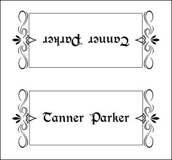 Place Cards Template Place Card Template Free Printable, Dental Tools Names, Free Place Card Template, Place Cards Template, 2 Template, Table Name Cards, Frame Border Design, David Tutera, Name Place Cards