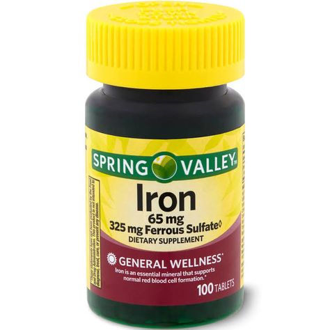 1 iron pill a day Helps with red blood cell formation and is great to take while on your cycle because your iron decreases during your cycle due to blood loss. •Another brand I use is Natures Bounty Women Health Vitamins, Pregnancy Care Package, Iron Pills, Iron Tablets, Good Vitamins For Women, Hair And Skin Vitamins, Iron Supplement, Health Vitamins, Spring Valley