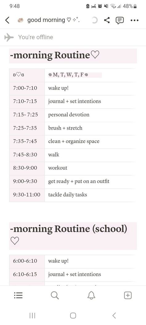 notion template ideas personal Notion Template Morning Routine, Morning Routine Template Aesthetic, Notion Routine Ideas, Notion Self Care Templates, Scheduling Aesthetic, Schedules Aesthetic, Notion Routine Template, Daily Schedule Template Aesthetic, Morning Routine Notion