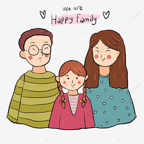 Poster About Family Drawing, Family Drawing For Kids, Family Hand Drawing, Poster Keluarga, Cute Family Drawing, Happy Family Drawing, Happy Family Cartoon, Clip Art Family, Family Drawing Illustration