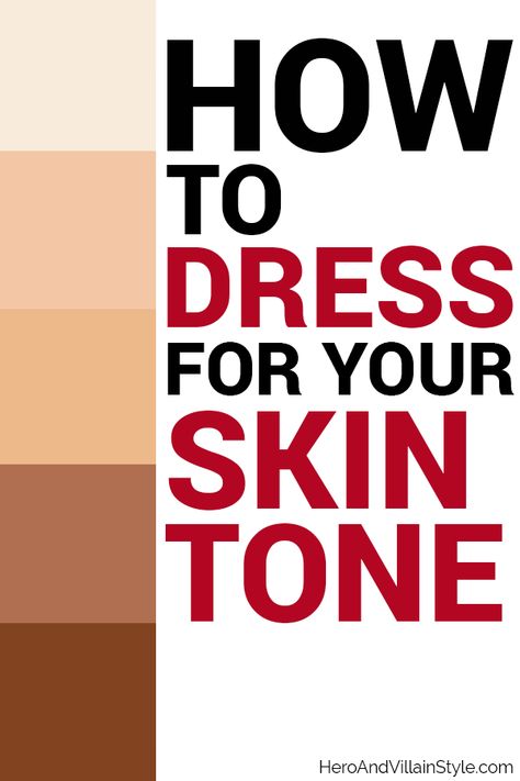 Heroes come in all shapes, sizes and colours.  So, it is only natural that, to look awesome, we all have to dress slightly differently.  In regards to colour, your goal is to wear pieces that complement your natural skin tone, and to avoid wearing colours that don’t.  This article will explain how to dress for your skin tone, so you can make sure you are maximising your stylish impact.  To read the article, click on the image. Colour Wheel For Skin Tones, Colors To Wear For Cool Skin Tone, Best Dress Color For Pale Skin, Dusky Skin Colour Palette, Colour Theory Skin Tone Clothes, Best Colors For Tan Skin Clothes, Fall Outfits For Cool Skin Tones, Dresses For Light Skin Tones, Clothes Color For Brown Skin Tone