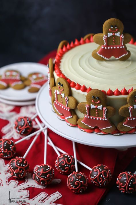 Gingerbread Man Cake Gingerbread Man Cake, Cake Pops Ideas, Man Cake, Festive Desserts, Man Cookies, Gingerbread Man Cookies, Gingerbread Cake, Cakes For Men, Gingerbread Men