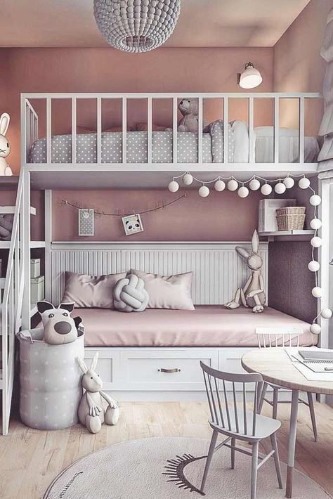 Teen Bedroom Ideas, Teen Girl Bedroom, Kids Bunk Beds, Bed Plans, Bilik Tidur, Teenage Bedroom, Trendy Bedroom