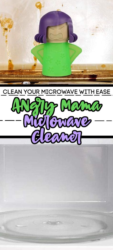 Angry Mama Microwave Cleaner, Cleaning Hacks Vinegar, Clean Microwave Vinegar, Microwave Cleaning, Microwave Cleaning Hack, Microwave Cleaner, Cleaning Microwave, Cleaning Lady, Clean Microwave