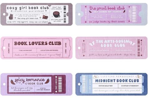 Free Printable Bookmarks Aesthetic, Ticket Bookmark, Penanda Buku, Handmade Bookmarks Diy, Bookmark Printing, Scrapbook Printing, Printable Bookmarks, Bookmark Template, Cute Bookmarks