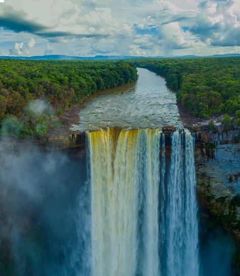 Kaieteur Falls, Guyana. The Kaieteur Falls are the highest single drop fall in the world. Kaieteur Falls, Landscape Pictures, The World, Water, Quick Saves