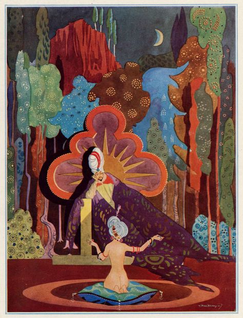 Scheherazade Art, Night Illustration, Arabian Art, One Thousand, Historical Images, Arabian Nights, Picture Library, Arabesque, First Night