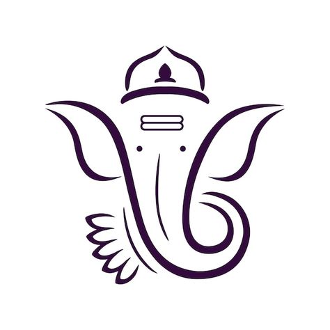 Lord ganpati logo for happy ganesh chatu... | Premium Vector #Freepik #vector #lord-ganesha #ganesha #ganpati #ganesh Ganpati Bappa Logo, Ganesh Logo Design, Door Drawing Ideas, Ganpati Logo, Ganesh Clipart, Ganpati Vector, Ganesh Vector, Ganesh Logo, Ganesha Vector