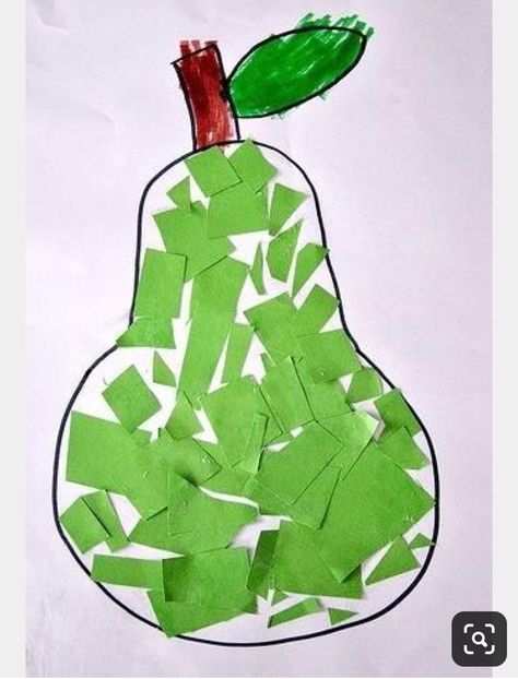 Thema Fruit, Vegetable Crafts, Fruit Crafts, Toddler Arts And Crafts, Preschool Art Activities, Aktivitas Montessori, Daycare Crafts, Seni Origami, Autumn Crafts