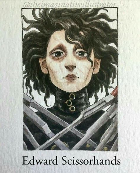 Edward Scissorhands, Quotes Celebrities, Animals Design, Education Architecture, Tim Burton, Watercolor Art, Art Painting, Humor, Celebrities