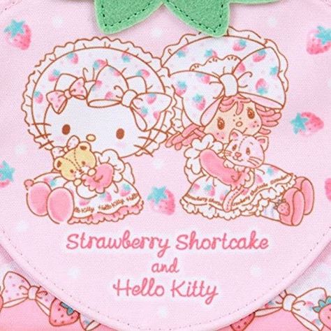 80s Strawberry Shortcake Aesthetic, Cute Strawberry Shortcake, Hello Kitty And Strawberry Shortcake, Strawberry Shortcake Hello Kitty, Coquette Strawberry Shortcake, Strawberry Shortcake And Hello Kitty, Strawberry Shortcake Widgets, Strawberry Shortcake Banner, Hello Kitty Strawberry