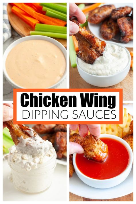 Ranch Dip For Wings, Chicken Wings Dipping Sauce Recipes, Chicken Wing Dipping Sauce Recipes, Chicken Wings Dip, Chicken Wings Sauce Dips, Wing Sauce Ideas, Dipping Sauce Recipes For Chicken, Fried Chicken Dipping Sauce, Chicken Wings Dipping Sauce