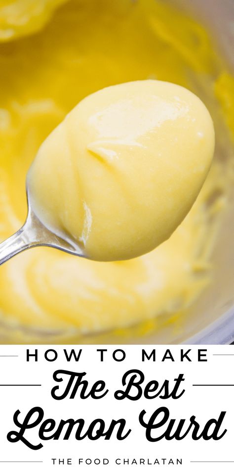 Easy Lemon Curd, The Food Charlatan, Lemon Curd Recipe, Lemon Custard, Food Charlatan, Curd Recipe, Lemon Dessert Recipes, Cake Fillings, Lemon Desserts