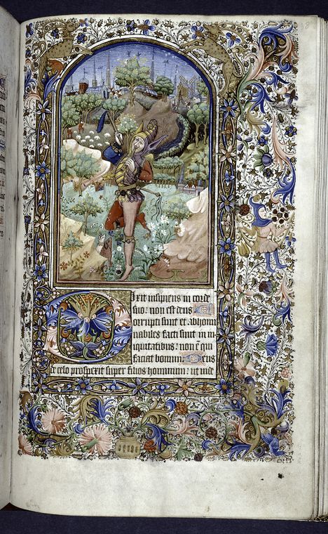 Psalm 52, Medieval Artwork, Illustrated Manuscript, Medieval Books, Digital Gallery, Art Chinois, Illumination Art, Book Of Kells, Ancient Books