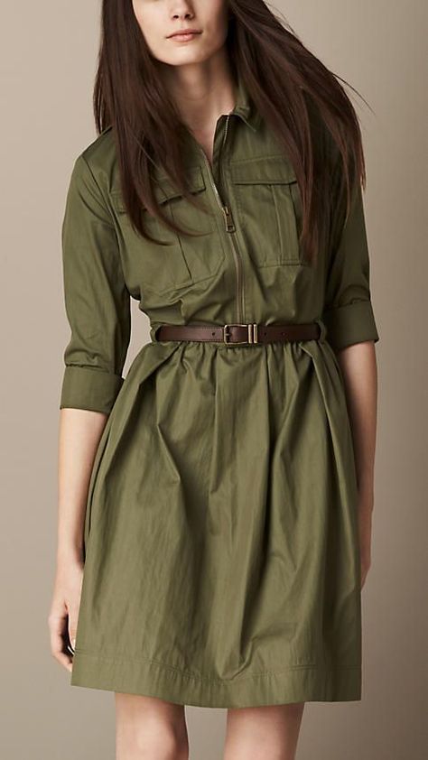 Burberry Shirt Dress, Dress With Leather Belt, Minimal Stil, Casual Frocks, Burberry Shirt, Frock Fashion, Western Wear Outfits, Trendy Dress Outfits, Fashion Tops Blouse