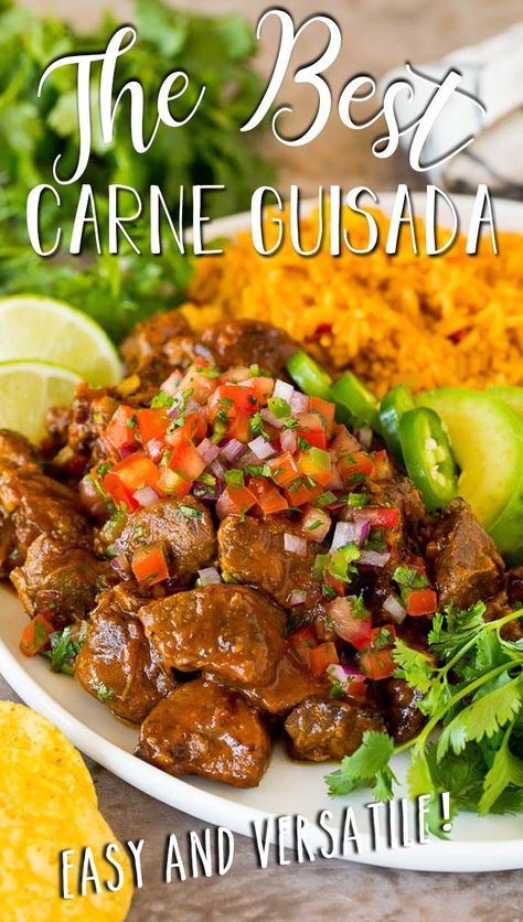 Guiso Recipe, Easy Carne Guisada Recipe, Carne Guisada Recipe Mexican, Carne Guisada Recipe, Guisada Recipe, Mexican Food Recipes Beef, Mexican Beef Stew, Mexican Meat, Beef Stew Meat Recipes