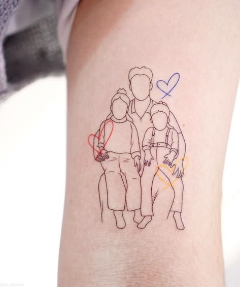 Fine Line Photo Tattoo, Abstract Family Tattoo, Fine Line Family Tattoo, Family Line Tattoo, Family Tattoos Ideas, Tattoos Family, Family Tattoo Ideas, Horoscope Virgo, Family Tattoo Designs