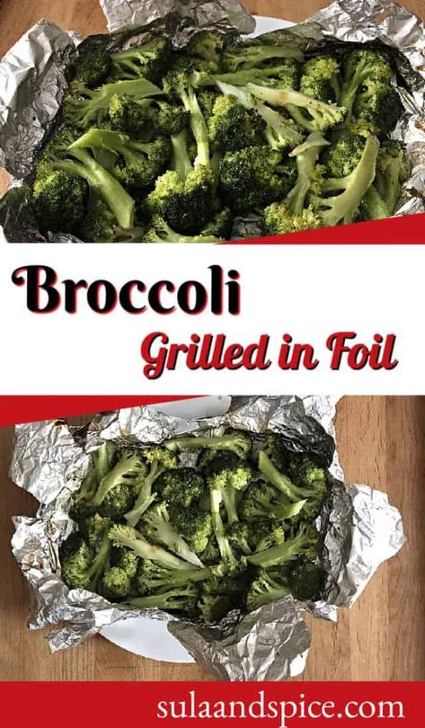 Grilled Foil Packets, Grilled Dinner Recipes, Grilled Broccoli, Foil Packet Dinners, Grilling Recipes Sides, Foil Pack Meals, Foil Dinners, Foil Packet Meals, Foil Packet