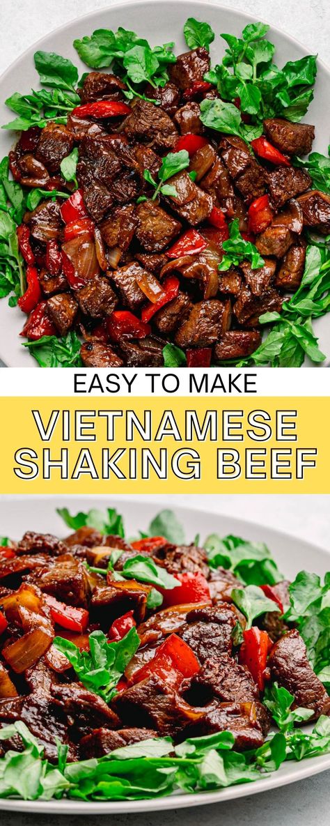 Shaken Beef Vietnamese Recipe, Shaking Beef Bo Luc Lac, Shaken Beef Recipe, Bo Loc Lac Recipe, Vietnamese Shaken Beef Recipe, Vietnamese Bbq Beef, Vietnamese Beef Marinade, Luc Lac Beef, No Msg Recipes