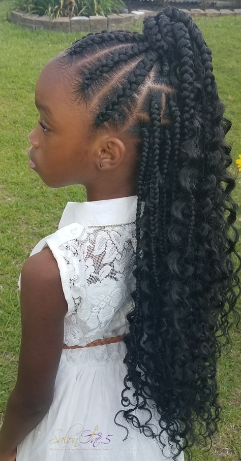 Braids For Girls Kids Easy Hairstyles, Middle School Hairstyles For Girls Black, Pre Teen Braided Hairstyles Black, Braids For 11-12, Hairstyles For Black Girls Kids 7-8, Box Braid Hairstyles For Kids, Protective Hairstyles Braids For Kids, Back To School Braids Black Kids, Curly Braids For Kids