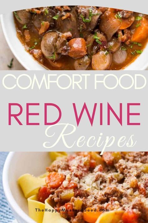 Red Wine Recipes Decadent Comfort Food via @karlaharmer Beef And Red Wine Recipes, Recipes Using Port Wine, Cooking With Red Wine Recipes, Leftover Red Wine Recipes, Cooking With Wine Recipes, Recipes Using Red Wine, Red Wine Recipes Cooking, Recipes With Red Wine, Wine Dishes