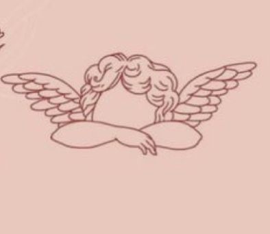 Angel Face Tattoo, Fine Line Angel Tattoo, Small Angel Tattoo, Angle Tattoo, Minimal Tattoo Designs, Cupid Tattoo, Cherub Tattoo, Beginner Tattoos, Ear Tattoo Ideas