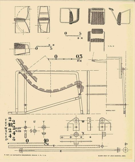 These Are the 12 Most Iconic Chairs of All Time | GQ Eileen Gray Furniture, Modern Decorative Objects, Modern Retro Furniture, Furniture Graphic, Chair Drawing, Traditional Armchairs, Molded Chair, Furniture Sketch, Furniture Design Sketches