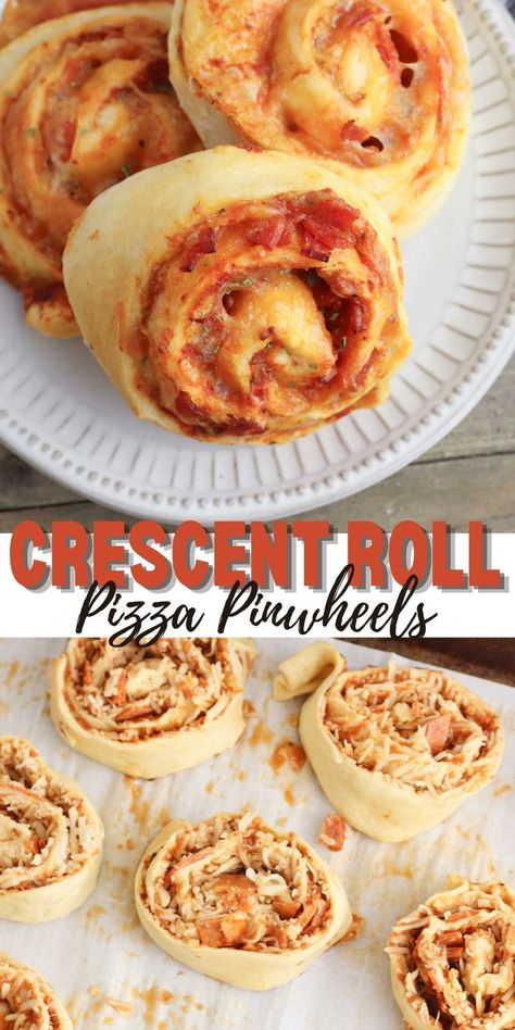 Crescent Roll Pizza Pinwheels - Dine Dream Discover Pizza Crissonts, Crescent Roll Roll Up Recipes, Lunch With Crescent Rolls, Pepperoni Pizza Crescent Roll Ups, Crescent Dough Sheets Recipes, Pepperoni Pizza Pinwheels Crescent Rolls, Cresent Roll Pizza Rolls, Pizza Wheels Pinwheels, Pilsbury Pinwheel Recipes