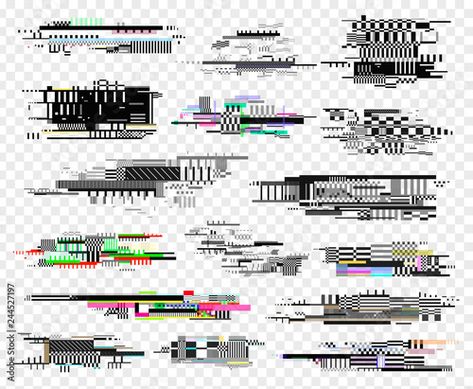 Stock Image: Glitch elements realistic style design, screen error Tv Glitch, Error Screen, Cool Poster Designs, 3d Geometric Shapes, Glitch Art, Retro Futuristic, Abstract Images, Free Vector Art, Graphic Poster