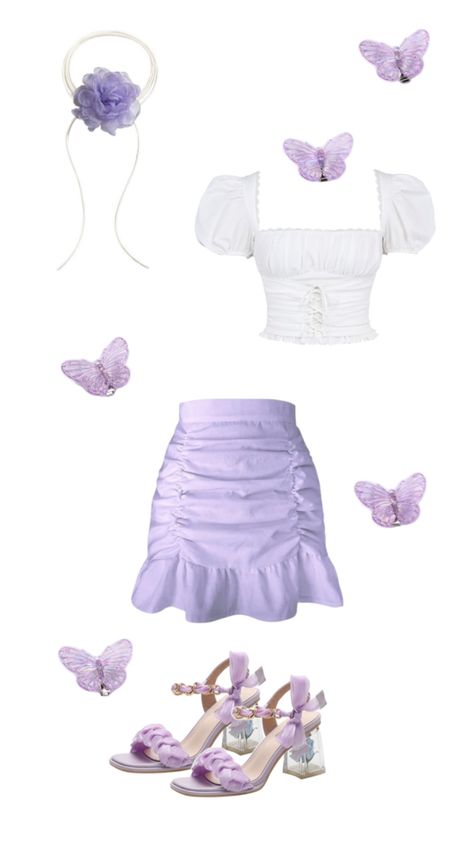 Rapunzel Outfit, Easy Diy Clothes, Rapunzel Tangled, Disney Inspired Outfits, Outfit Inspired, Glam Outfit, Effortlessly Chic Outfits, Purple Outfits, Everyday Fashion Outfits