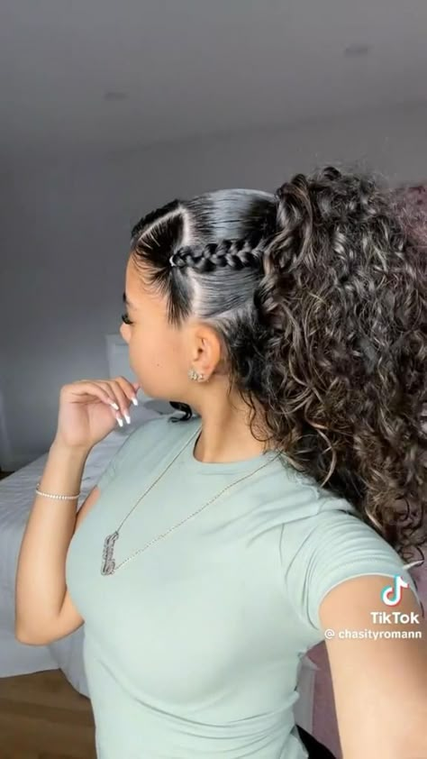 Quick Curly Hairstyles, Mixed Curly Hair, Easy Hairstyles For Thick Hair, Curly Hair Videos, Quick Natural Hair Styles, Cute Curly Hairstyles, Curly Hair Styles Easy, Hairdos For Curly Hair, Hair Styles Easy