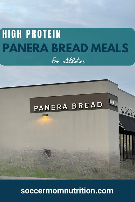 When you’re on the go, traveling for a tournament or away game, you can find good high protein Panera Bread options. These meals can support your soccer player diet to meet your energy needs. Eating a well balanced pre game and post game meal is key to fuel your activity and support your recovery. When you fuel and replenish your energy stores you’ll have more stamina and strength to run, kick, defend and score goals. Panera Bread Breakfast, Meals For Athletes, Bread Meals, Avocado Blt, Protein Lunch, Pre Game, Roast Turkey Breast, Ciabatta Bread, Vegetarian Sandwich