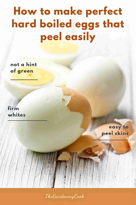 Easy Peel Boiled Eggs, Creative Egg Recipes, Hard Boiled Eggs Easy Peel, Peeling Boiled Eggs, Easy Hard Boiled Eggs, Egg Nutrition Facts, Cooking Hard Boiled Eggs, Perfect Boiled Egg, Peeling Hard Boiled Eggs