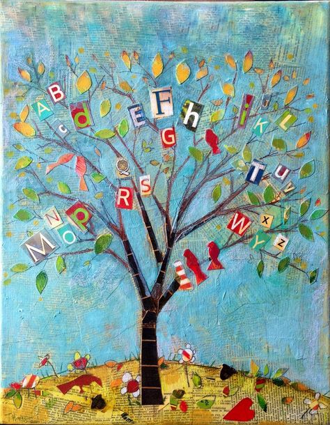 pourquoi un arbre d'automne avec les lettres du prénom des enfants Alphabet Tree, Jewish Crafts, Artwork Ideas, Ecole Art, Kids Artwork, L Alphabet, Night Art, Preschool Art, The Alphabet