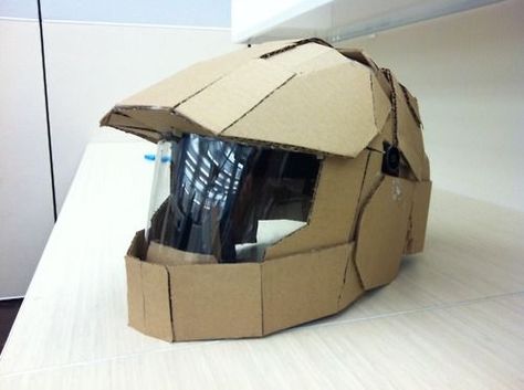 HAHA, cardboard motorcycle helmet | DIY | Pinterest | Design ... Ruroc Helmets, Cardboard Helmet, Diy Helmet, Steampunk Helmet, Red Hood Helmet, Helmet Diy, Daft Punk Helmet, Loki Helmet, Helmet Drawing