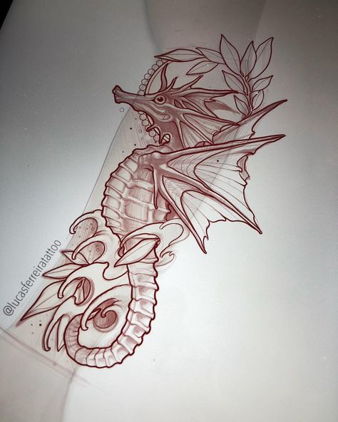 Today @batcountryclub #sketching #seahorse #tattoo #drawing #art #sullenclothing Seahorse Tattoo, Dibujos Tattoo, Sea Tattoo, Kunst Tattoos, Tattoo Zeichnungen, Ocean Tattoos, Geniale Tattoos, Mermaid Tattoos, New School Tattoo