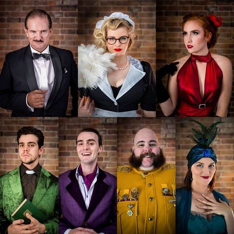 Clue Costume Ideas, Clue Game Characters, Clue Play, Cluedo Party, Work Costumes, Clue Costume, Detective Costume, Clue Movie, Clue Board Game