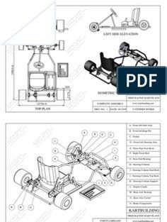 Go Kart Plans Go Kart Steering Plans, Go Kart Plans Frames, Pedal Cars Plans, Gokart Plans, Go Kart Chassis, Go Kart Steering, Go Kart Designs, Go Kart Kits, Go Kart Frame Plans