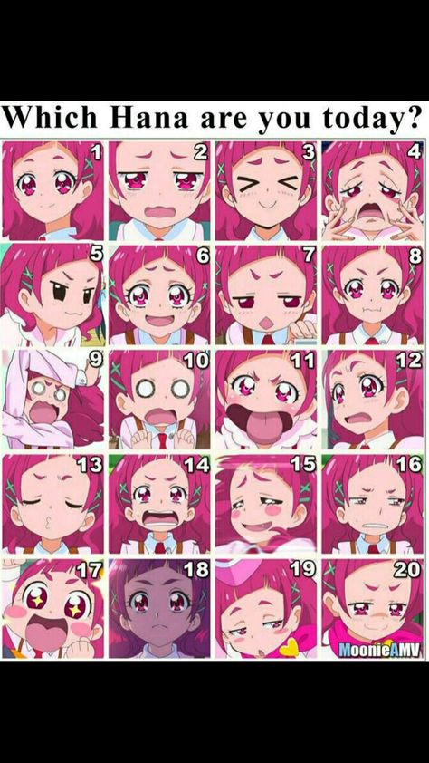 Precure Hugtto, Shy Character, Hugtto Precure, Emotion Faces, Emotion Chart, Glitter Force, Drawing Projects, Face Expressions, Character Sheet