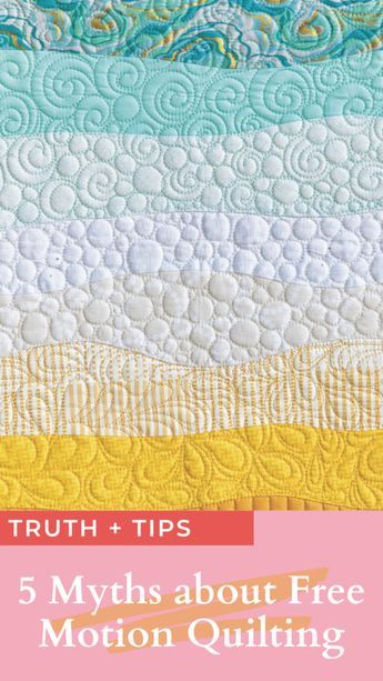 The truth about and tips for beginning free motion quilting || Alyce Blyth from Blossom Heart Quilts Free Motion Quilting On Domestic Machine, Easy Free Motion Quilting Designs, Free Motion Embroidery Applique, Free Motion Quilt Tutorial, Hand Quilting Designs, Heart Quilts, Long Arm Quilting Patterns, Quilts Modern, Free Motion Designs