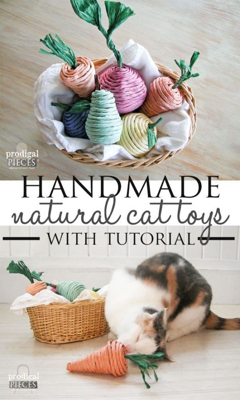 Diy Jouet Pour Chat, Katt Diy, Diy Chat, Chat Diy, Kat Diy, Homemade Cat Toys, Diy Pet Toys, Catnip Cat, Diy Cat Toys