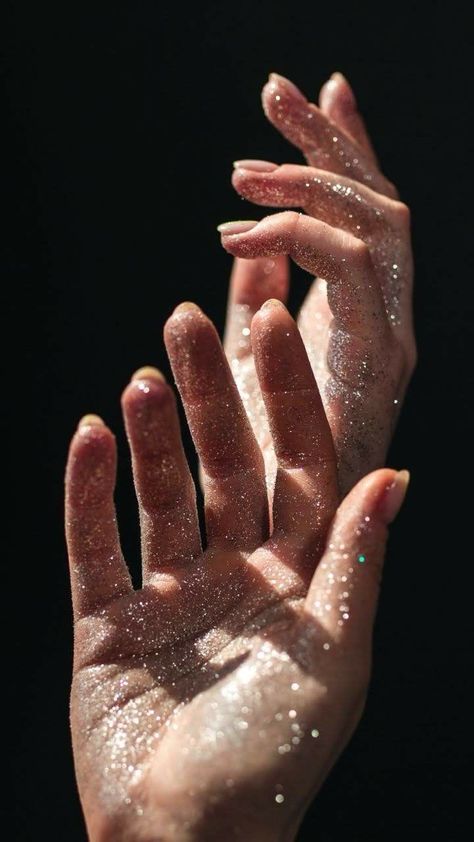 Learn your future #ad Hands Astetic, Hands Fashion Photography, Hand Palm Reference, Hand Model Reference, Hands Photography Creative, Beautiful Hands Aesthetic, Hand Editorial, Hand Model Poses, Glitter Photoshoot Ideas