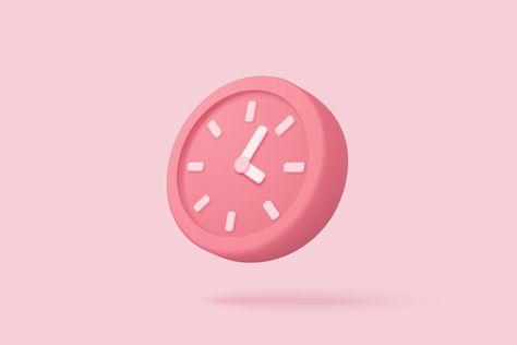 3d alarm clock on pastel pink background. Pink watch minimal design concept of time. 3d clock vector rendering in isolated pink background Time Wallpaper Clock Iphone, Clock Vector, 3d Clock, Concept Of Time, Pastel Pink Background, Time Icon, Clock Icon, Background Pink, Pink Watch