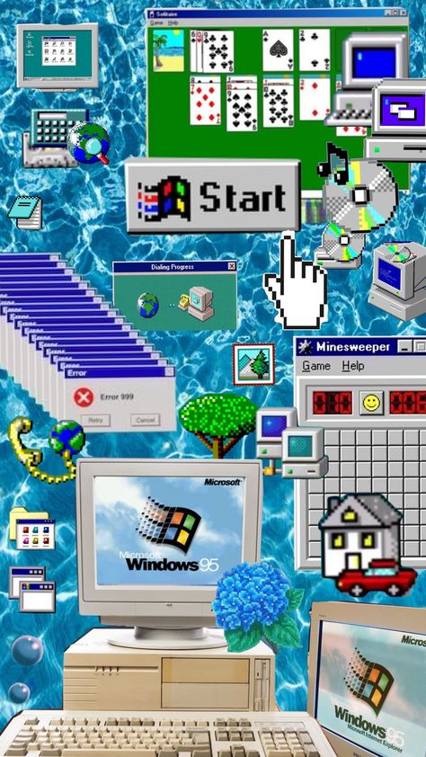 #microsoft #windows95 #90s 🖥️ 90s Web Design, 90s Desktop Wallpaper, Microsoft Windows Aesthetic, 90s Internet Aesthetic, 90s Computer Aesthetic, Y2k Mood Board, Early 2000s Internet, Microsoft Aesthetic, Windows 95 Aesthetic