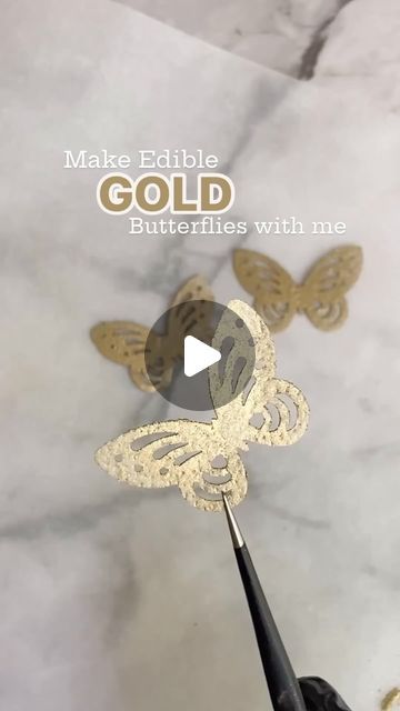 Learn How to Decorate Cakes on Instagram: "We love these golden edible butterflies from @funkybatter" Wafer Paper Butterflies, Edible Butterfly, Cake Artist, Edible Gold, Wafer Paper, Product Recommendations, Gold Butterfly, Cookie Decorating, Little Things