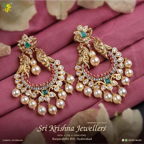 beautiful diamond neckles Chandbalis Earrings Gold Latest, Gold Jhumkas Latest Designs, Earrings Gold Chandbali, New Model Earrings Gold Latest, Latest Model Ear Rings Gold, Jumkas Gold Indian Bridal Latest, Latest Beads Jewellery Designs Indian, Chandbali Earrings Gold Latest Designs, Hanging Gold Earrings Design