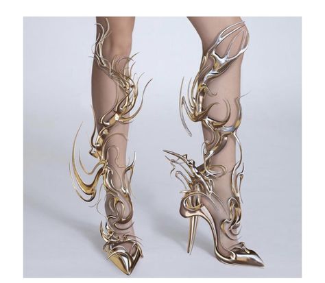 Futuristic Fashion, Crazy Shoes, Pretty Shoes, Fantasy Fashion, Character Outfits, Costume Design, Aesthetic Clothes, Runway Fashion, Fashion Inspo Outfits